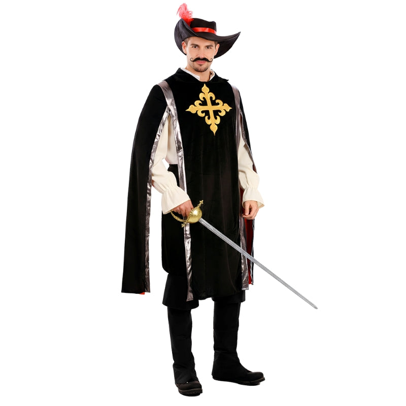 Disfraz de Mosquetero Athos para hombre Perfil