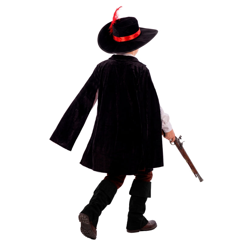 Disfraz de Mosquetero Athos para niño Espalda