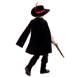 Disfraz de Mosquetero Athos para niño Espalda