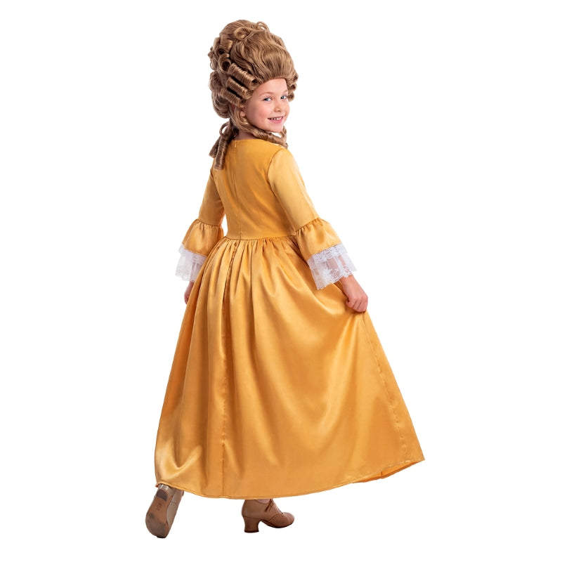 Disfraz de Noble Época para niña Espalda