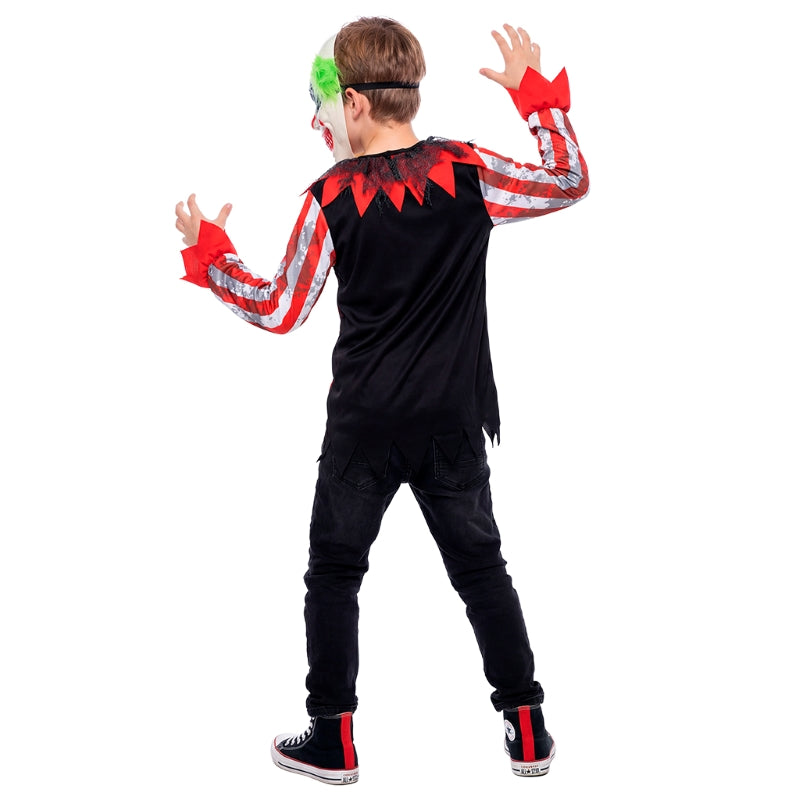 Disfraz de Payaso Smily Killer para niño Espalda