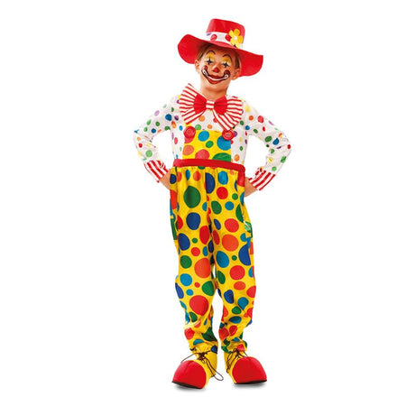 Disfraz de Payaso Topos Multicolor para niño Bis