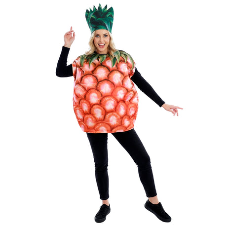 Disfraz de Piña Tropical adulto unisex Mujer