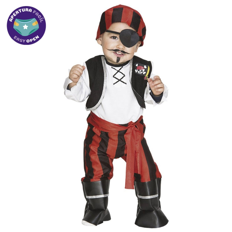 Disfraz de Pirata Filibustero para bebé