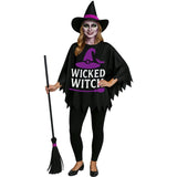Disfraz de Poncho Bruja Malvada para mujer
