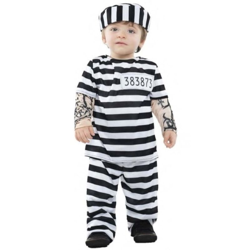 Disfraz de Preso Tatuado para bebé