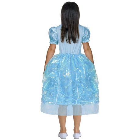 Disfraz de Princesa Azul para niña Espalda