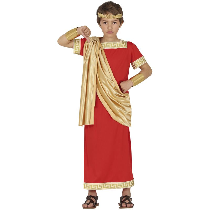 Disfraz de Romano Rojo para niño