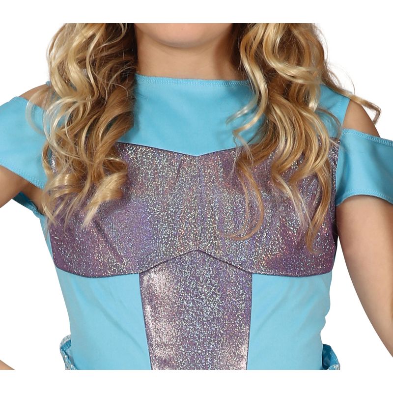 Disfraz de Sirena Azul Fantasía para niña Bis
