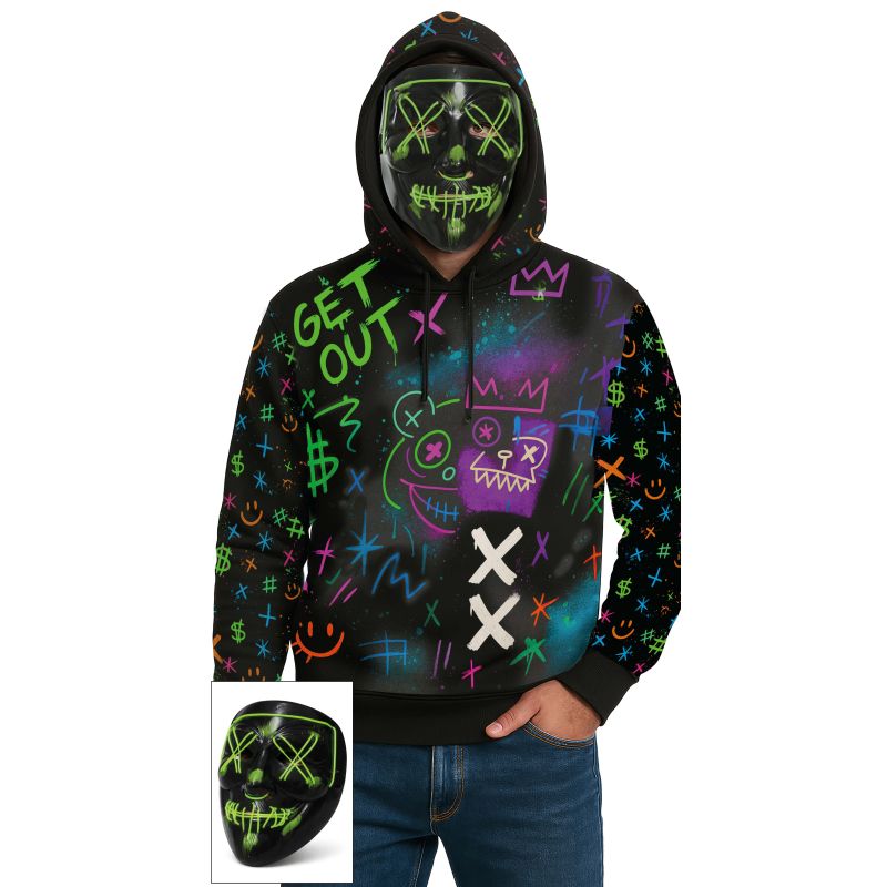Disfraz de Sudadera Graffiti Man para hombre
