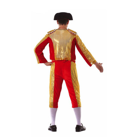 Disfraz de Torero Clásico de Luces para hombre Espalda