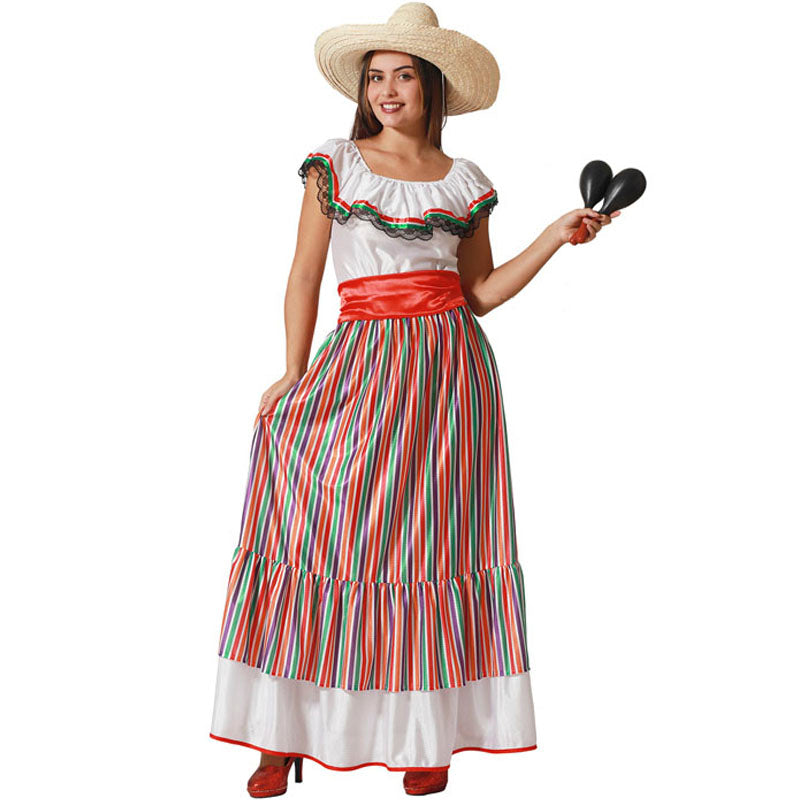 Disfraz para mujer de Mexicana multicolor