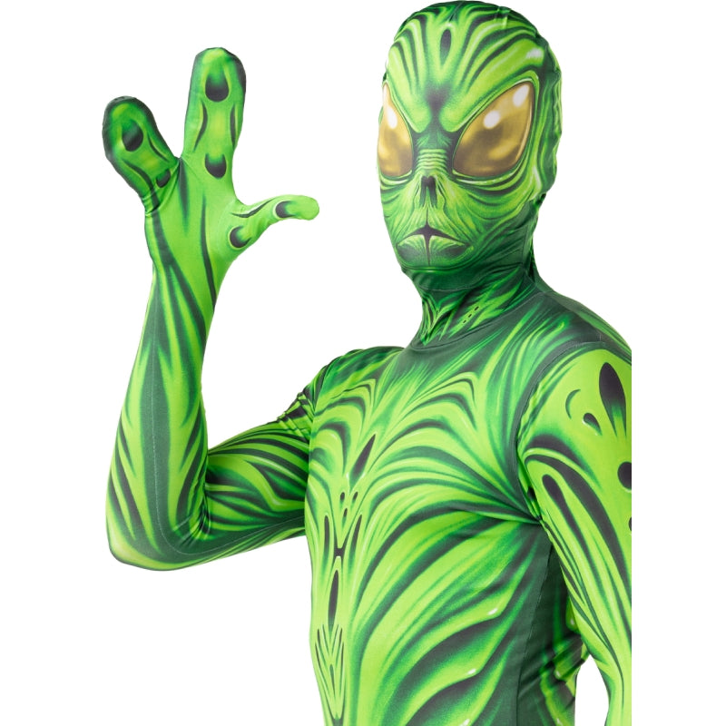 Disfraz de Monstruo Extraterrestre segunda piel para hombre Detalle