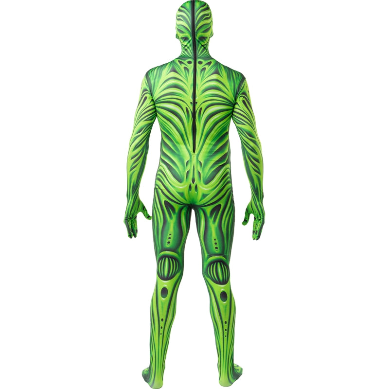 Disfraz de Monstruo Extraterrestre segunda piel para hombre Espalda