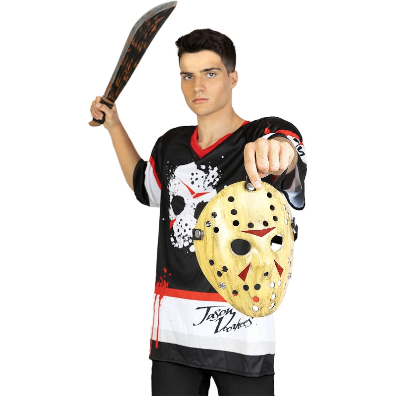 Disfraz de Jason Viernes 13 hockey para hombre Detalle