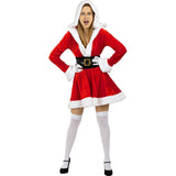 Disfraz de Mamá Noel con capucha para mujer Detalle