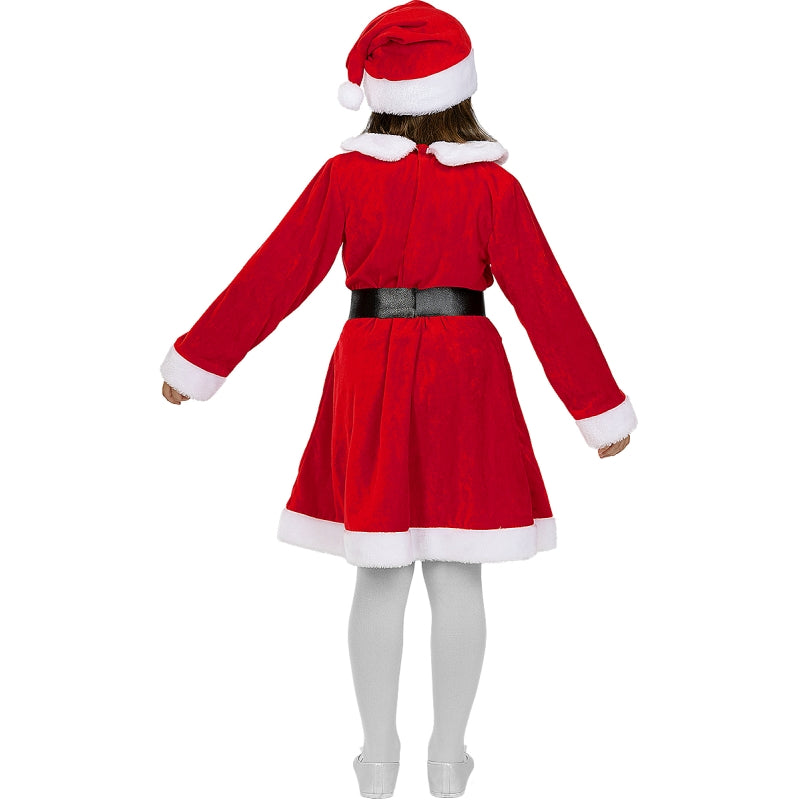 Disfraz de Mamá Noel Deluxe para niña Espalda