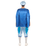 Disfraz de Principe Azul con Capa para hombre Espalda