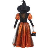 Disfraz de Bruja Premium para niña Espalda