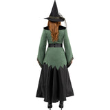 Disfraz de Bruja Deluxe para mujer Espalda