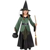 Disfraz de Bruja Deluxe para niña