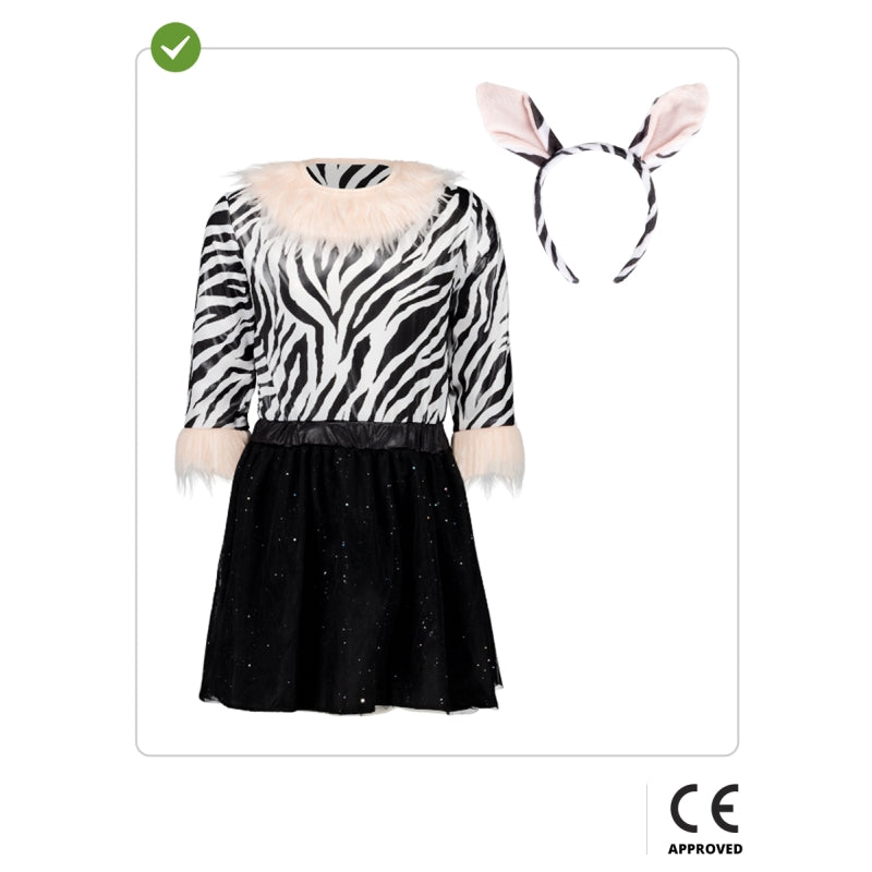 Disfraz de Cebra con Tutú para niña Contenido