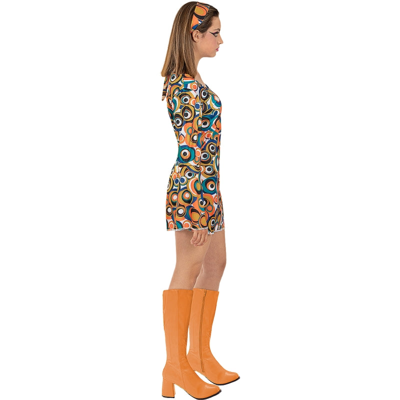 Disfraz de Discotequera Años 70 para mujer Perfil