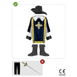 Disfraz de Mosquetero Azul para niño Contenido