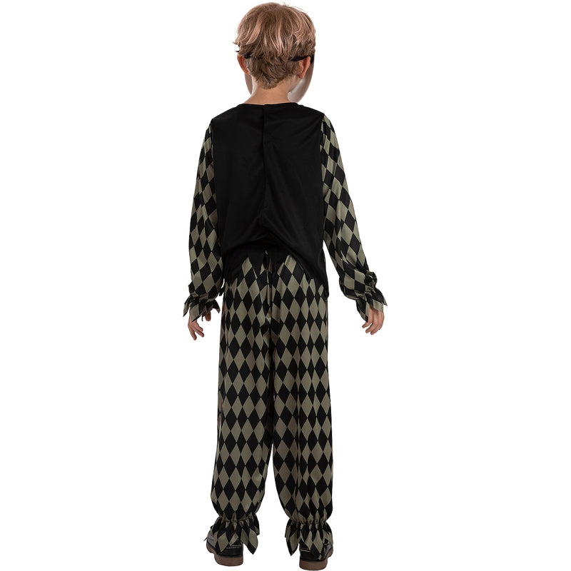 Disfraz de Payaso Sanguinario Deluxe para niño Espalda