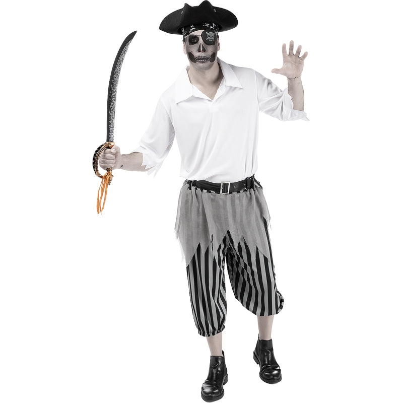 Disfraz de Pirata Zombie  para hombre Detalle