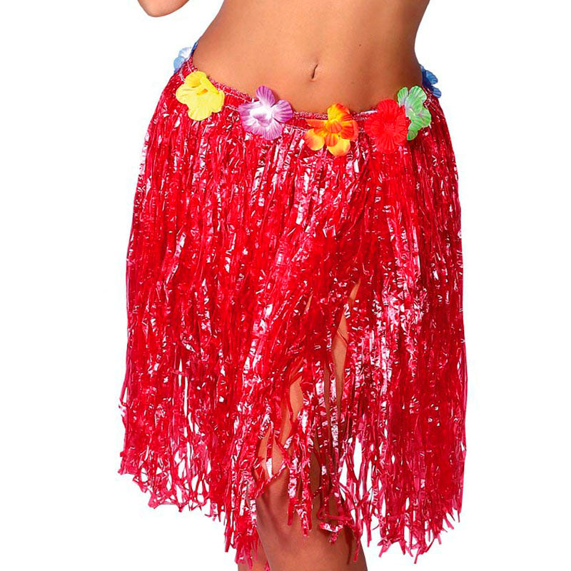 Jupe Hawaï courte Rouge