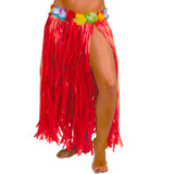 Falda Hawaiana larga roja