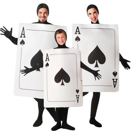 Disfraces As de Picas para grupos y familias