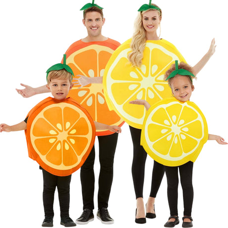 Disfraces Cítricos para grupos y familias