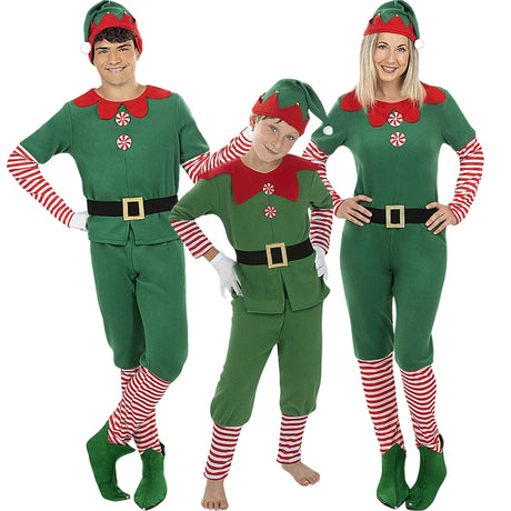 Disfraces Elfos Navideños para grupos y familias