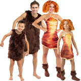 Disfraces Grug y Eep de Los Croods para grupos y familias