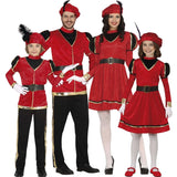 Grupo Pajes rojos de los Reyes Magos