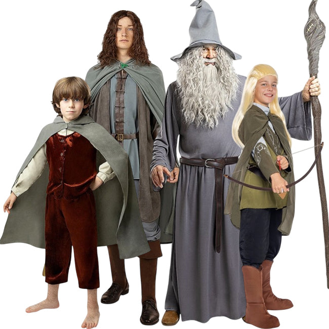 Disfraces Personajes El Señor de los Anillos para grupos y familias	
