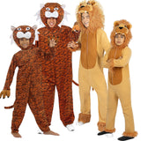 Disfraces Tigres y Leones Salvajes para grupos y familias
