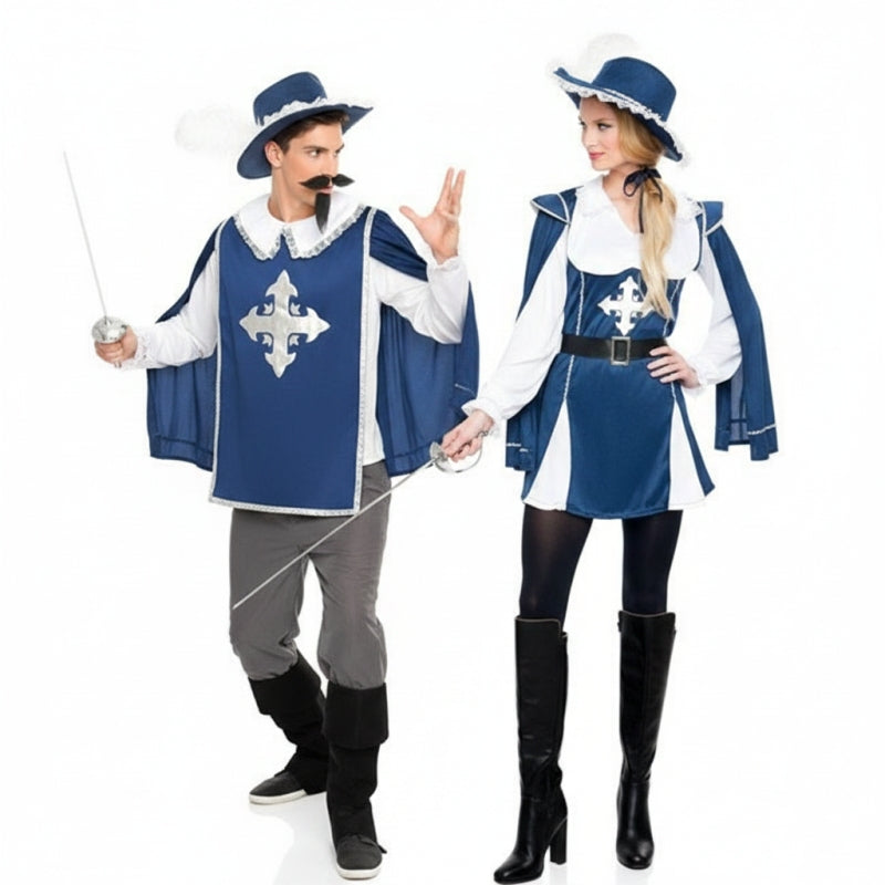 Déguisements Mousquetaires Bleus