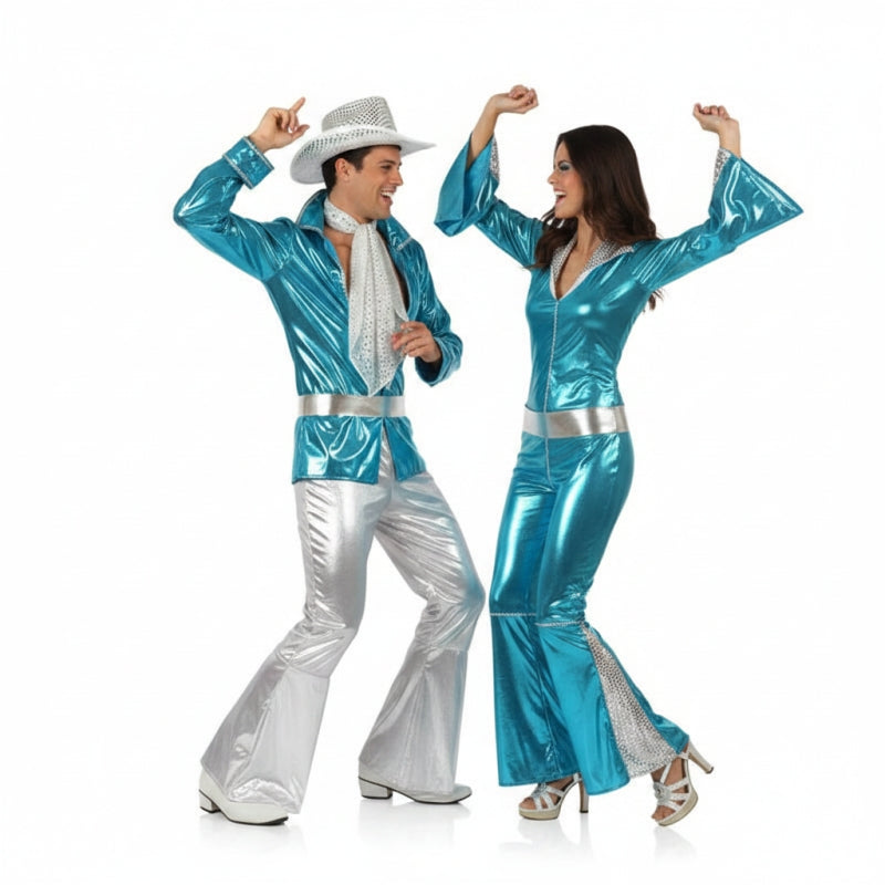 Déguisements Disco Bleus 