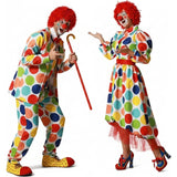 Déguisements Clowns à Pois Multicolores