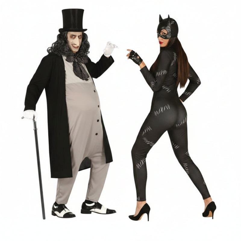 Déguisements Le Pingouin (villain) et héroïne chat