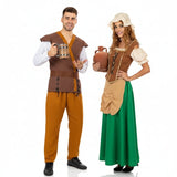 Costume Couple Taverniers Médiévaux