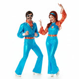 Déguisements Disco Bleu Années 70