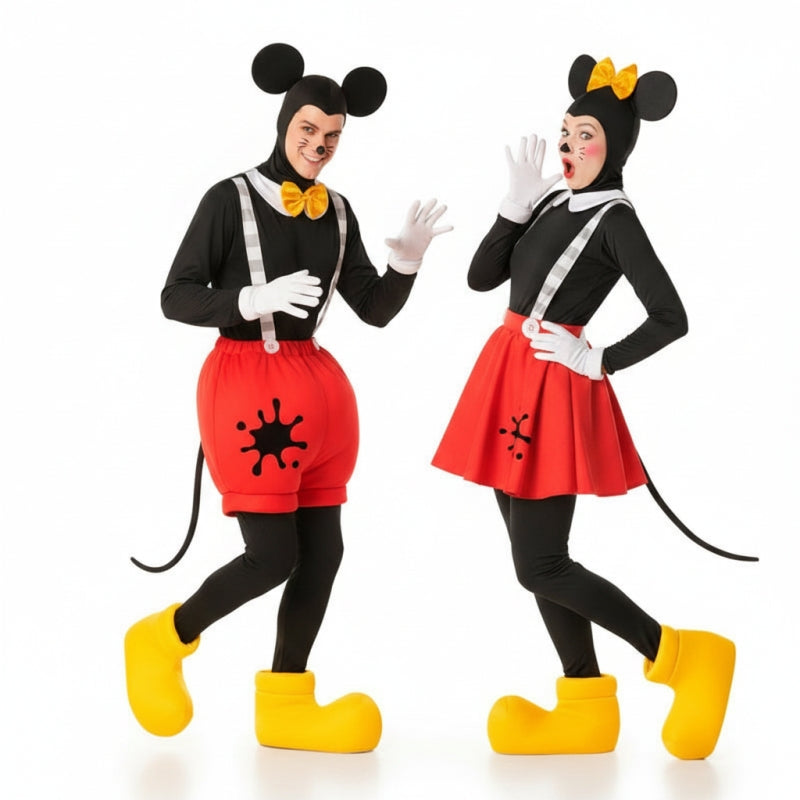 Déguisements Mickey et Minnie avec cache-œil