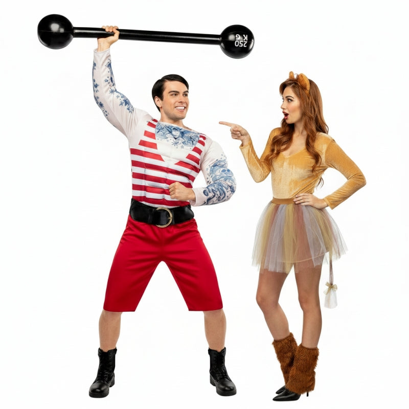 Déguisement Homme Fort et Lionne Duo