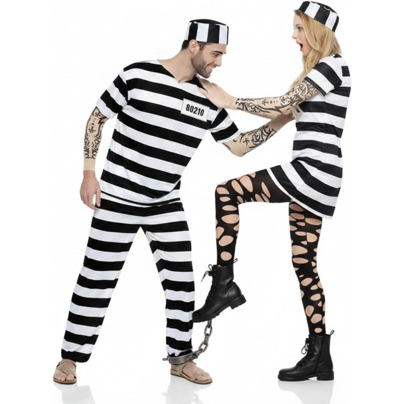 Costume Couple de Prisonniers Tatoués