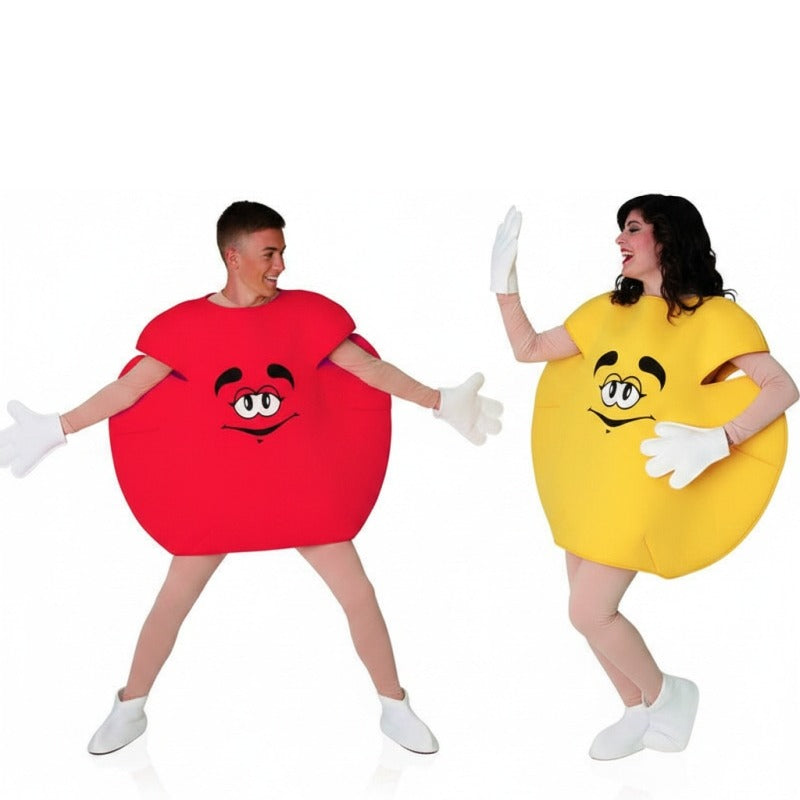 Déguisements Bonbons - Rouge et Jaune 