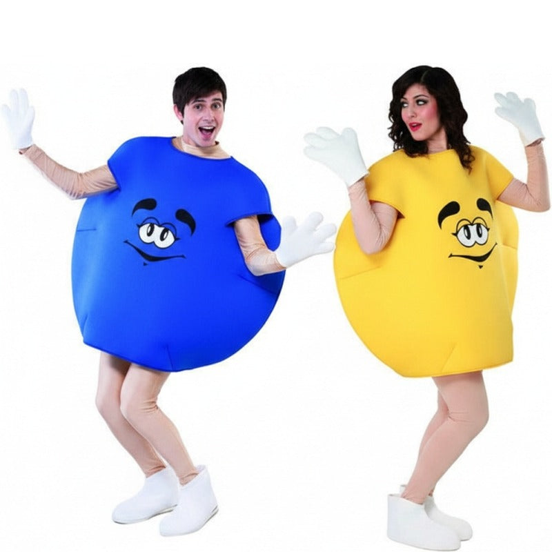 Déguisements Bonbons - Bleu et Jaune 